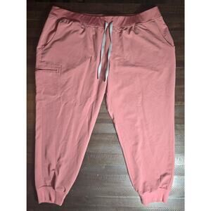 Womens FIGS Mauve Technical Collection Jogger Scrub Pants Plus Size 4X (20-22)